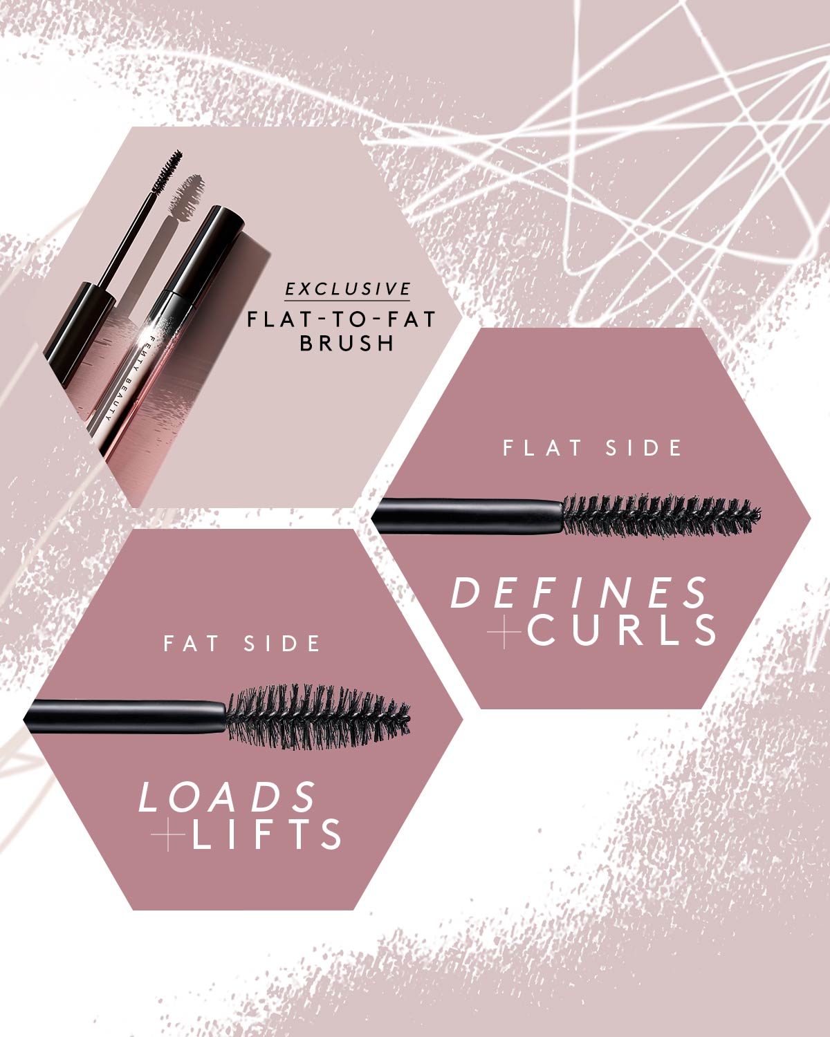 Full Frontal Volume, Lift & Curl Mascara — Cuz I'm Black - fenty glowup