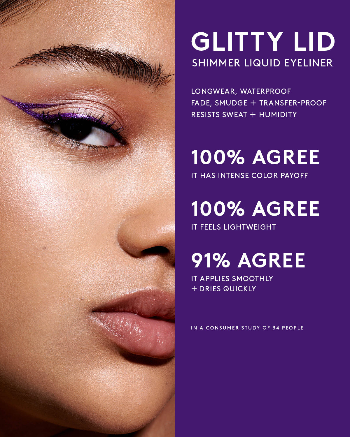 Glitty Lid Shimmer Liquid Eyeliner - fenty glowup