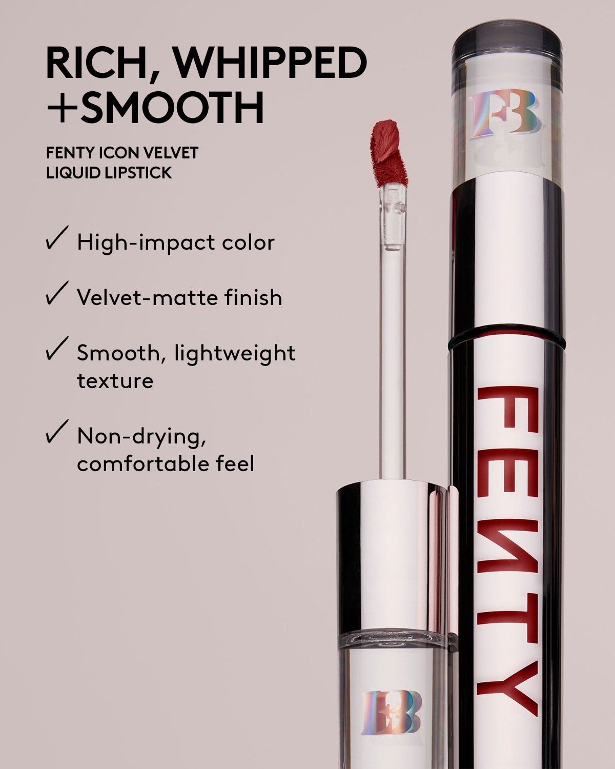 Fenty Icon Velvet Liquid Lipstick — Wicked Whine