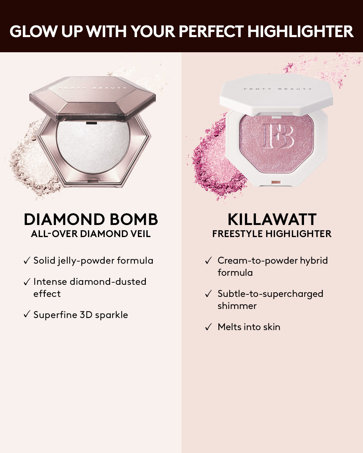 DIAMOND BOMB ALL-OVER DIAMOND VEIL - fenty glowup