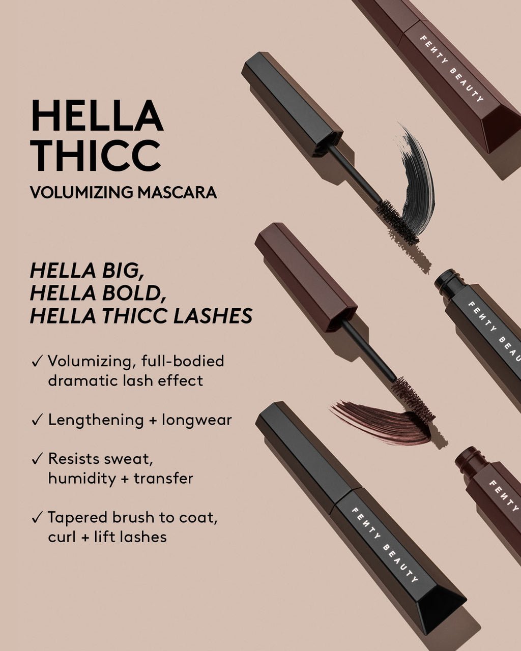 Hella Thicc Volumizing Mascara - fenty glowup