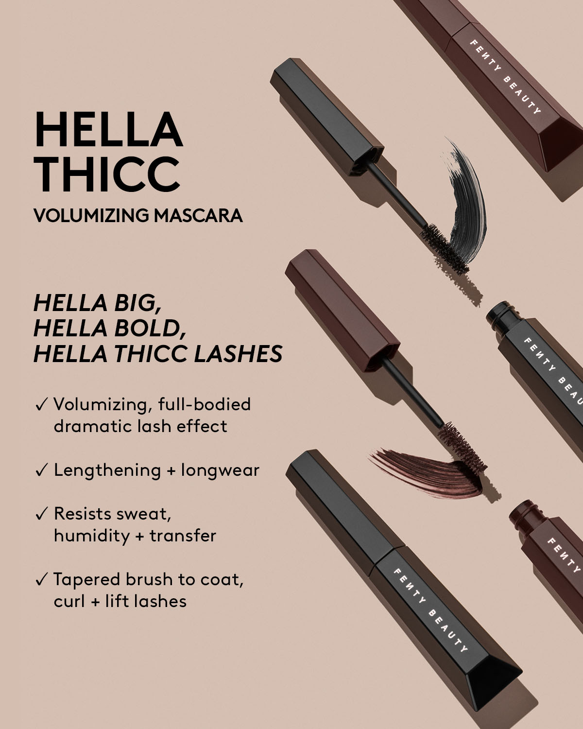 Hella Thicc Volumizing Mascara - fenty glowup