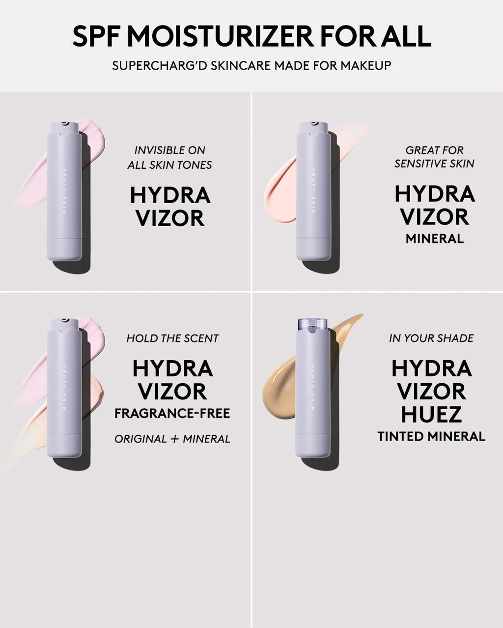 HYDRA VIZOR HUEZ TINTED MOISTURIZER BROAD SPECTRUM MINERAL SPF 30 SUNSCREEN REFILL - fenty glowup