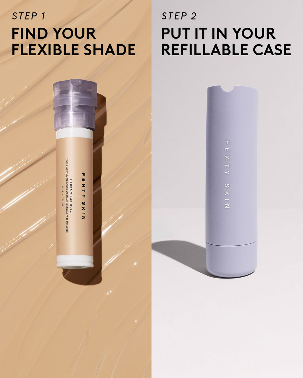 HYDRA VIZOR HUEZ TINTED MOISTURIZER BROAD SPECTRUM MINERAL SPF 30 SUNSCREEN REFILL - fenty glowup