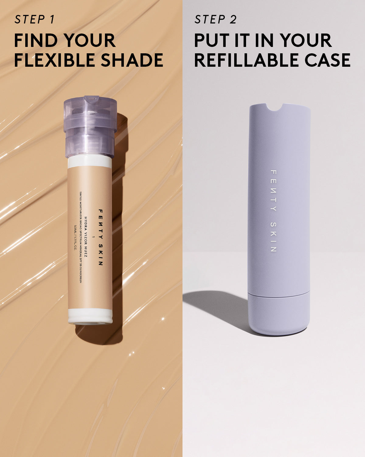 HYDRA VIZOR HUEZ TINTED MOISTURIZER BROAD SPECTRUM MINERAL SPF 30 SUNSCREEN REFILL - fenty glowup