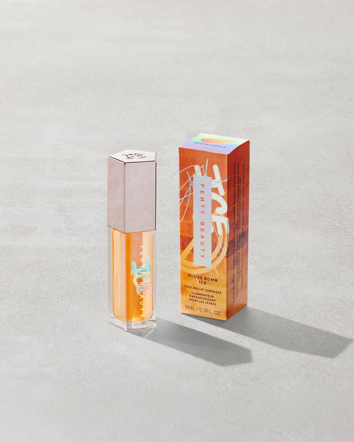 Gloss Bomb Ice Cooling Lip Luminizer - fenty glowup Melon Chillz Fenty Beauty Lip Gloss