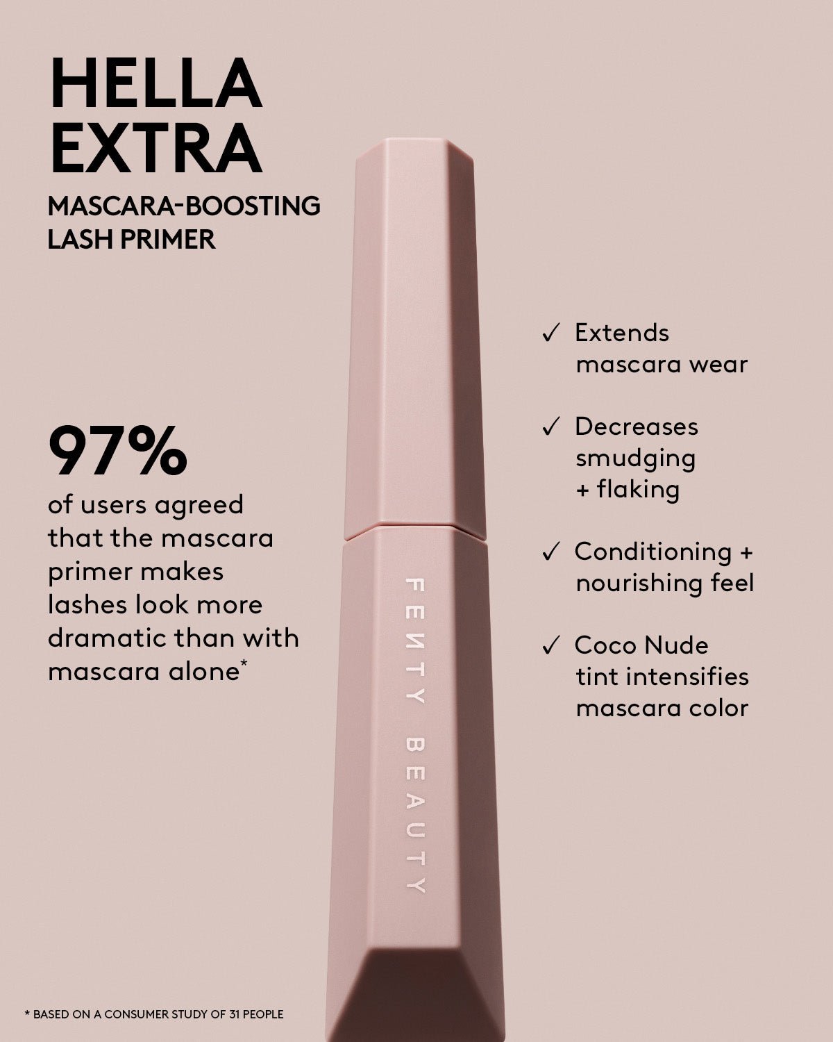 Hella Extra Mascara-Boosting Lash Primer - fenty glowup Default Title Fenty Beauty Mascara