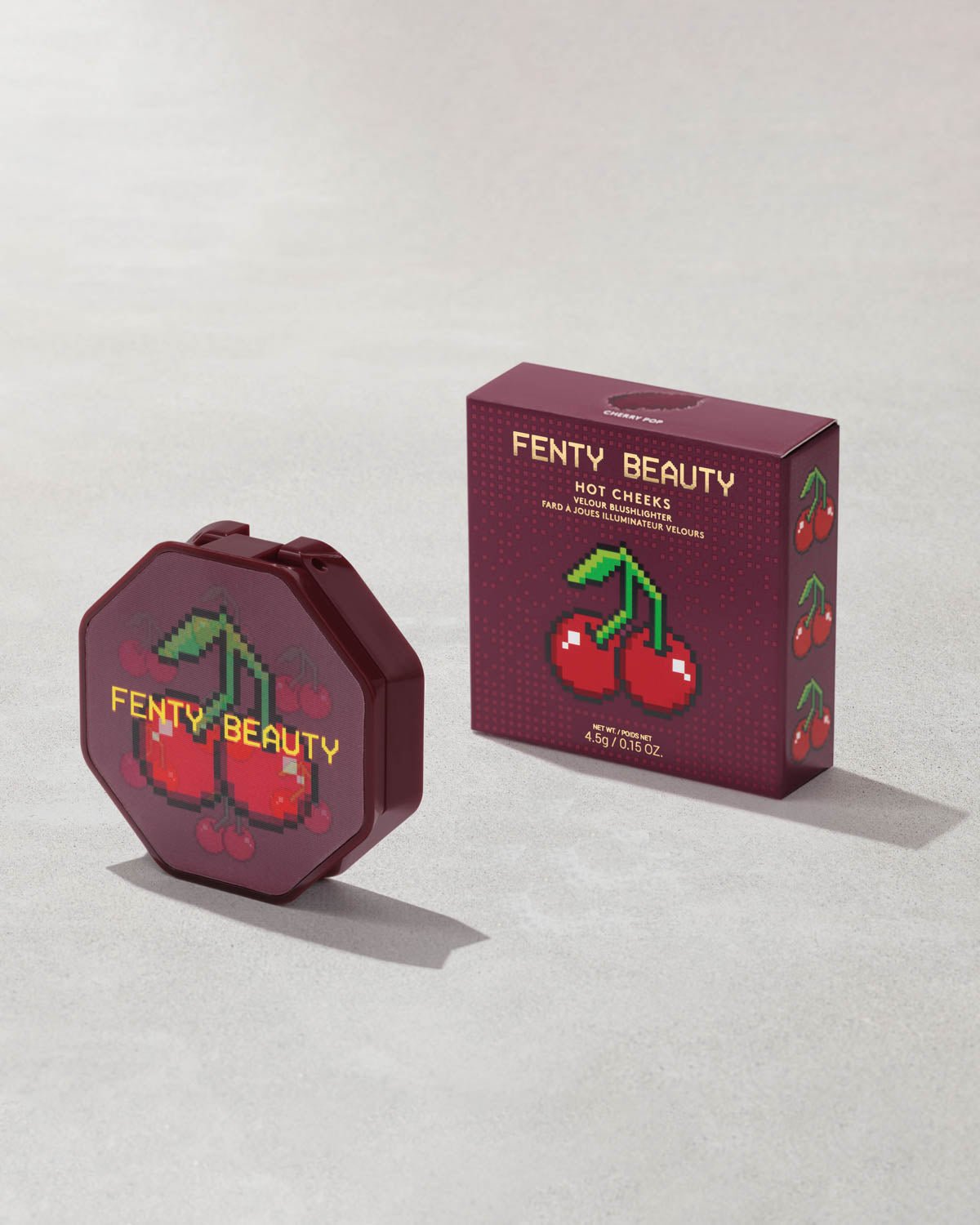 Hot Cheeks Velour Blushlighter — Cherry Pop - fenty glowup Cherry Pop Fenty Beauty Blushes & Bronzers