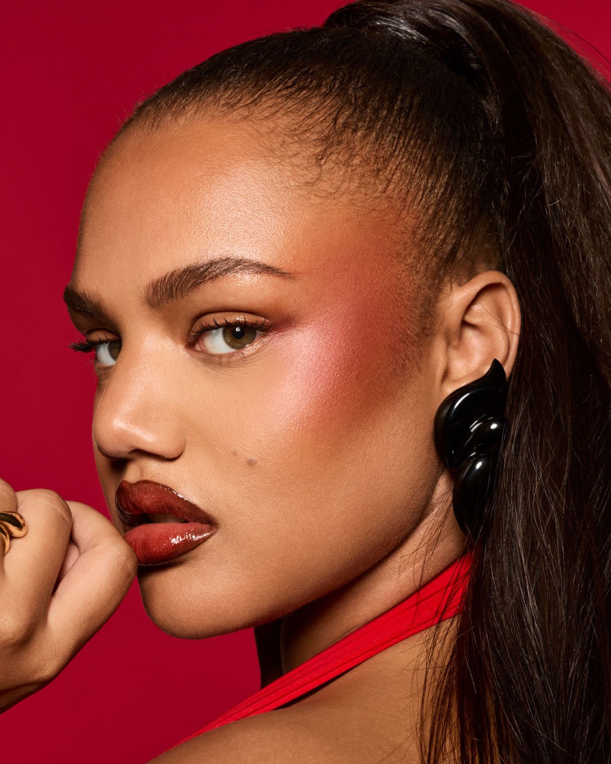 Hot Cheeks Velour Blushlighter — Cherry Pop - fenty glowup Cherry Pop Fenty Beauty Blushes & Bronzers