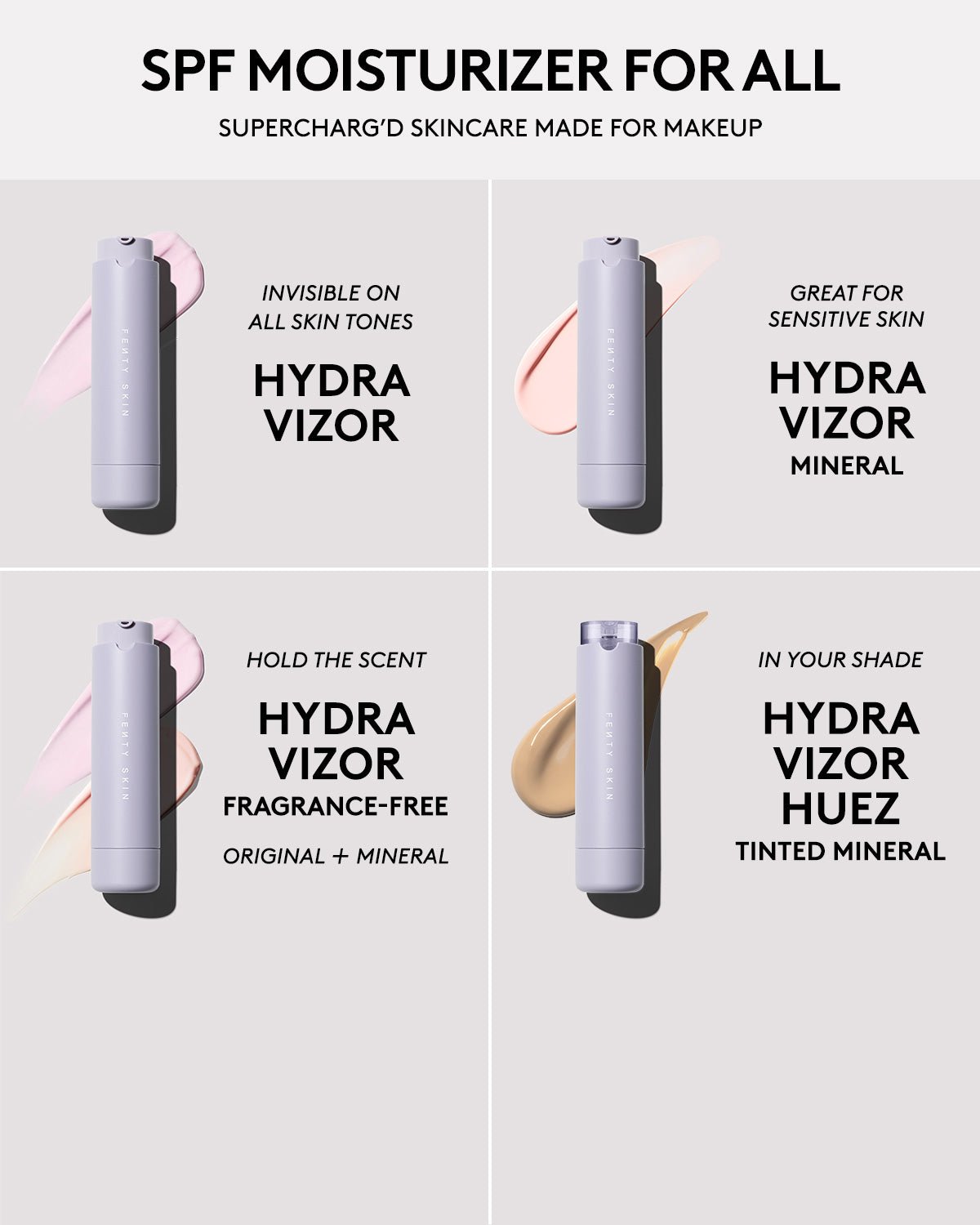 HYDRA VIZOR HUEZ TINTED MOISTURIZER BROAD SPECTRUM MINERAL SPF 30 SUNSCREEN REFILL - fenty glowup 10 Fenty Beauty Foundations & Concealers