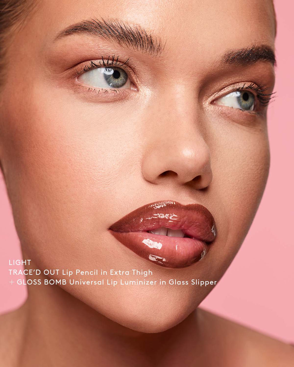 TRACE'D OUT LONGWEAR WATERPROOF PENCIL LIP LINER - fenty glowup Thugz Blush Too Fenty Beauty Lip Liner
