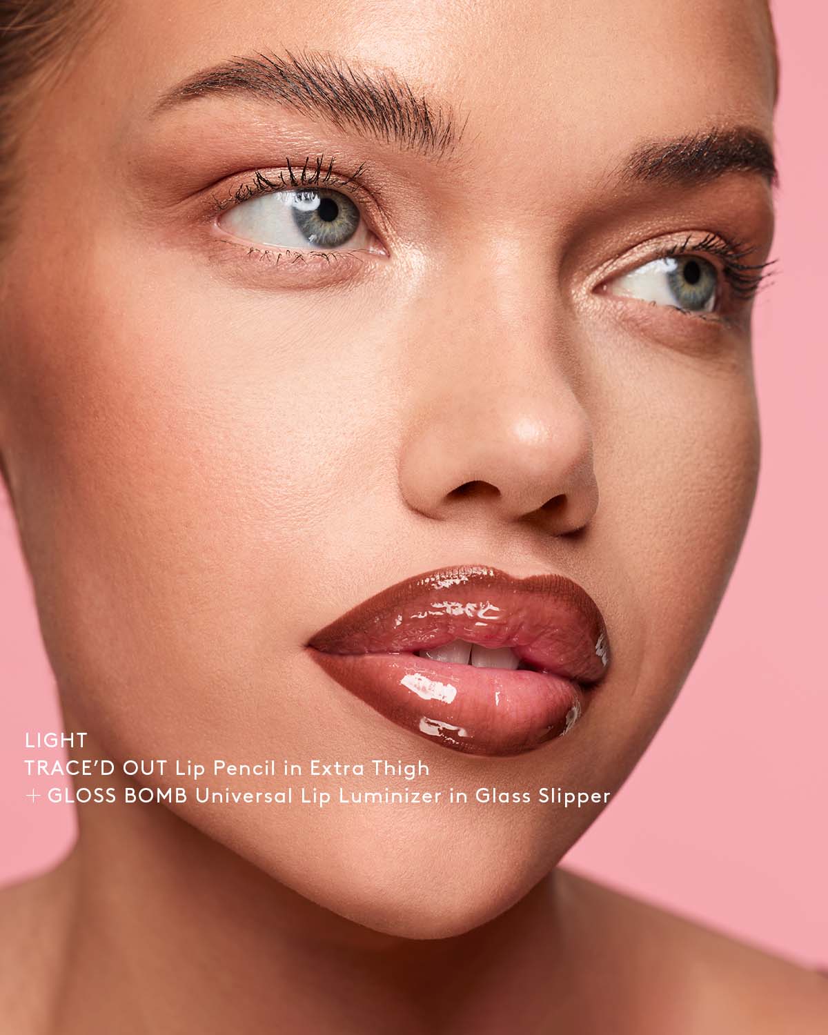 TRACE'D OUT LONGWEAR WATERPROOF PENCIL LIP LINER - fenty glowup Thugz Blush Too Fenty Beauty Lip Liner