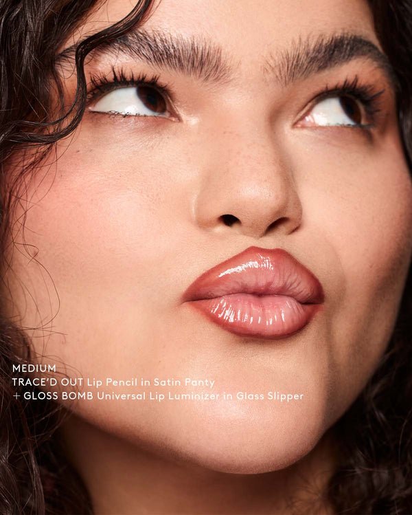 TRACE'D OUT LONGWEAR WATERPROOF PENCIL LIP LINER - fenty glowup Thugz Blush Too Fenty Beauty Lip Liner